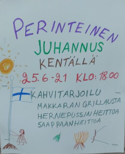 Juhannusjuhlat 25.6. Klo 18:00